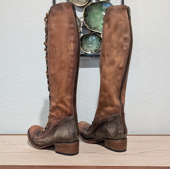 NEW FreeBird ARLO Lace Up Knee High Boots size 7 - Picture 7 of 16